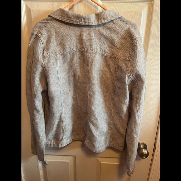 Caslon linen jacket sz L - Picture 3 of 6